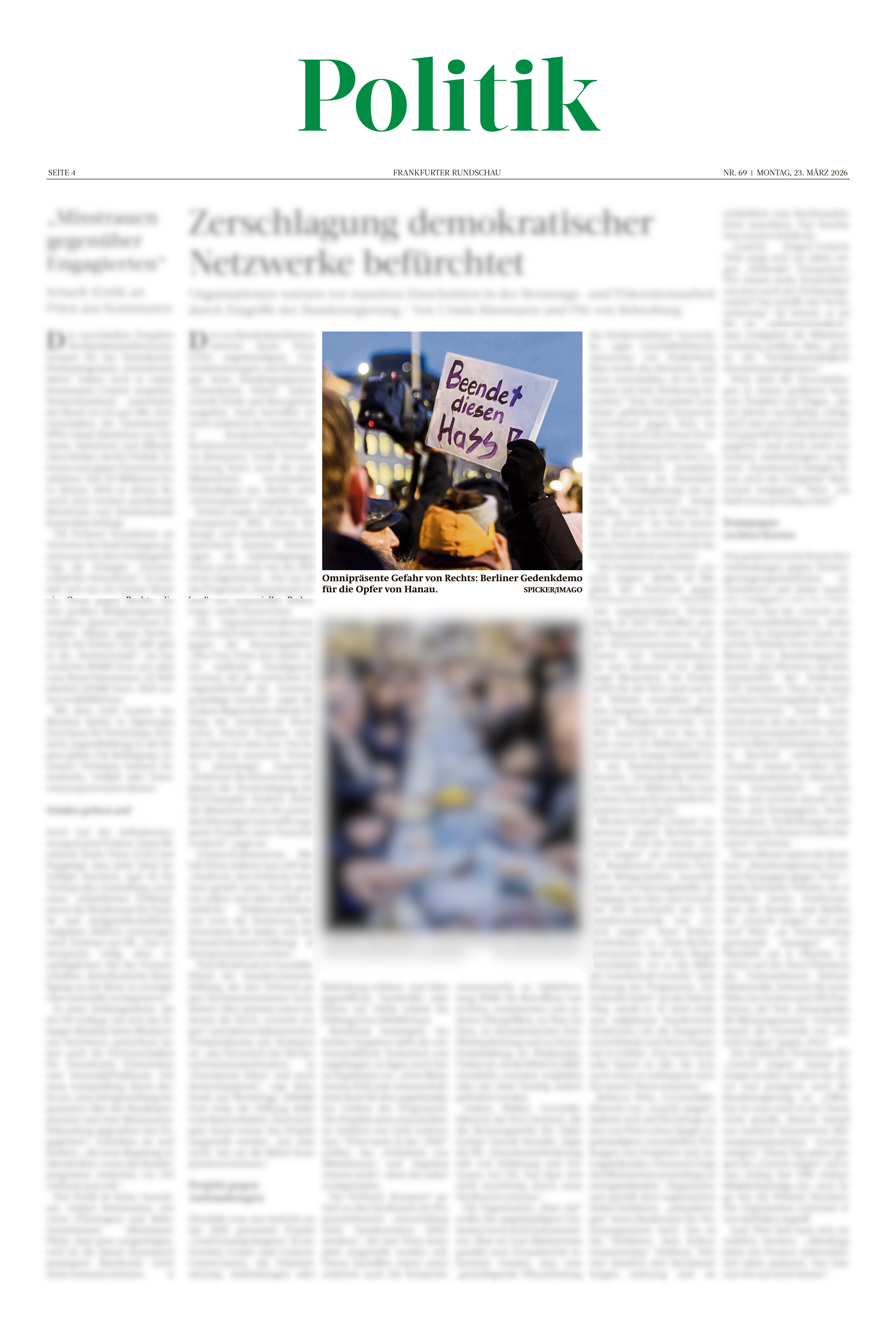 Frankfurter Rundschau vom 23.03.2026